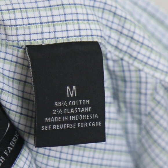 NWT The Men's Bloomingdale's Gingham Button Down Stretch Fabric Size Medium - Picture 3 of 6